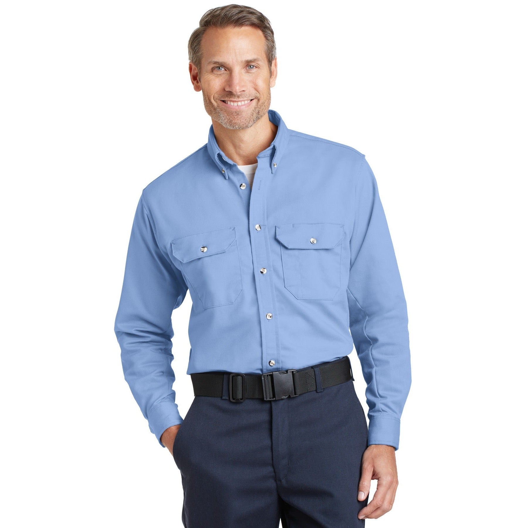 Bulwark-Bulwark® EXCEL FR® ComforTouch® Dress Uniform Shirt. SLU2-MedTech-2